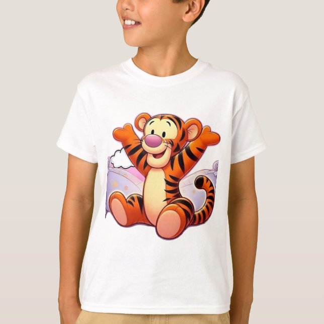 Camiseta de Tigre de Dibujos Animados Tigger (Anverso)