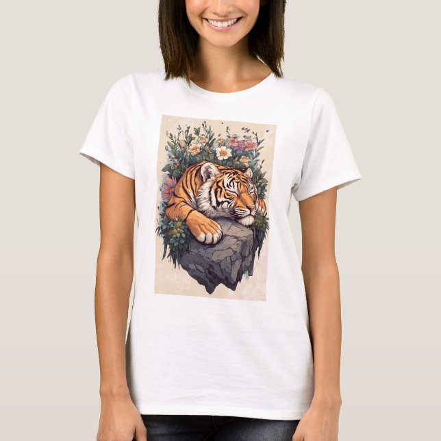 Camiseta de tigre durmiente (Anverso)