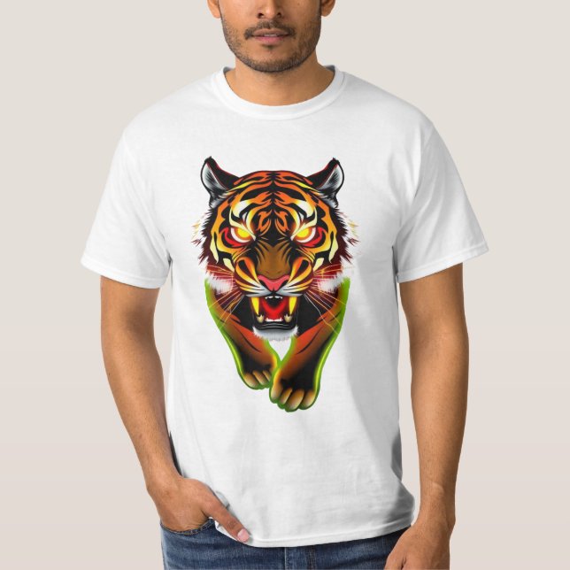 Camiseta de Tigre Enfurecido (Anverso)