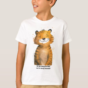 Camiseta de tigre infantil personalizada