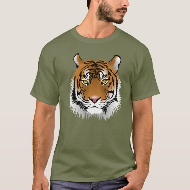 Camiseta de tigre masculina (Anverso)