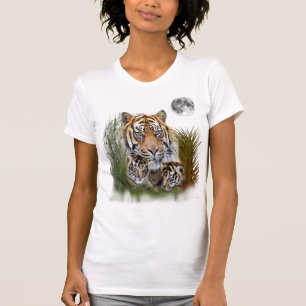 Camiseta de tigre y cachorros