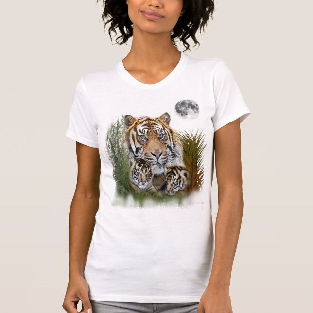 Camiseta de tigre y cachorros (Anverso)
