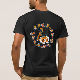 Camiseta de tigres Personalizado lindo Mandala (az
