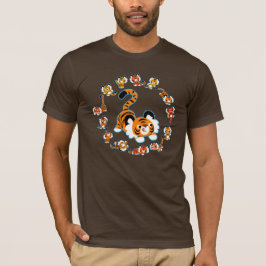 Camiseta de tigres Personalizados guapos Mandala (