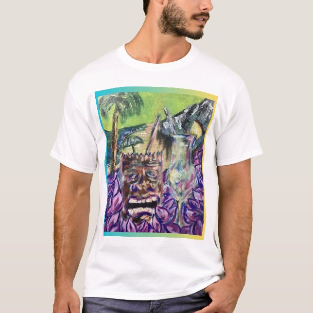 Camiseta de Tiki y Luau (Anverso)
