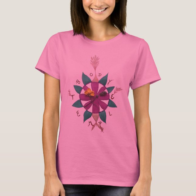 Camiseta de tinte - Templo corporal (Anverso)