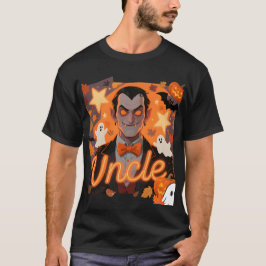 Camiseta de Tío Vampiro Espeluznante y de Moda
