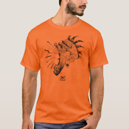 Camiseta de tipo grito (Naranja)