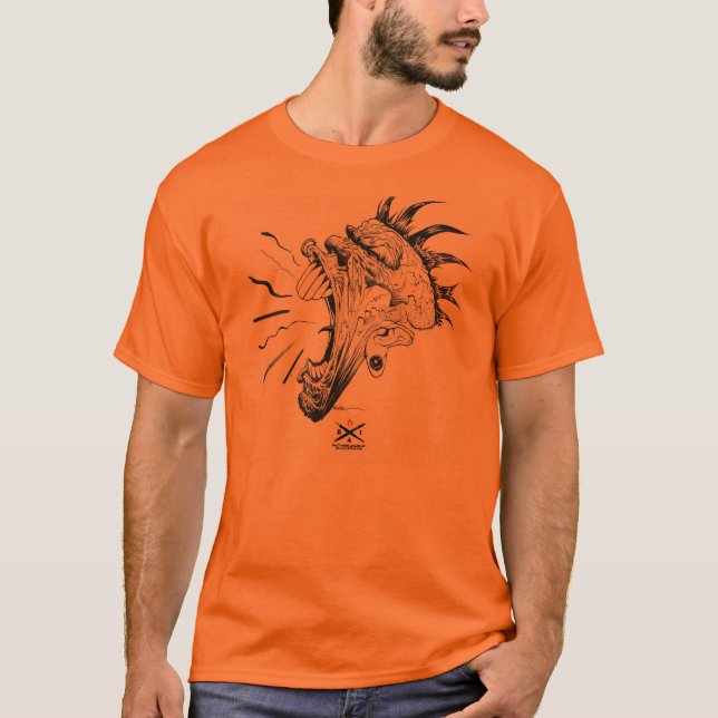 Camiseta de tipo grito (Naranja) (Anverso)