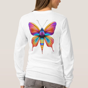 CAMISETA DE TIPO IMPRESIONADA DE MARIPOSAS 3D ATRA