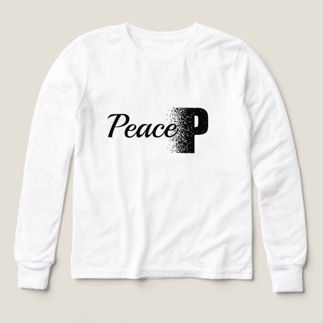 Camiseta de tipografía con efecto de desintegració (Diseño frontal)