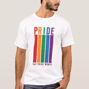 Camiseta de tipografía de arcoíris del mes del org