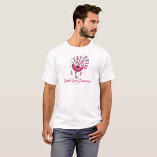 Camiseta de tipografía de concienciación sobre el 
