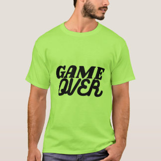 Camiseta de tipografía de juego de Game Over