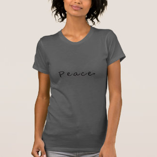 Camiseta de tipografía de paz sacudida