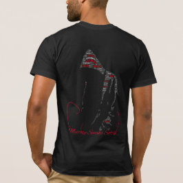 Camiseta de tipografía de silueta Mystery Speaks S