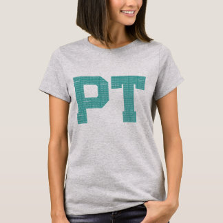 Camiseta de tipografía de terapia física PT