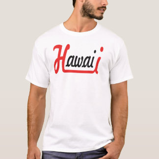 Camiseta de tipografía elegante de Hawái