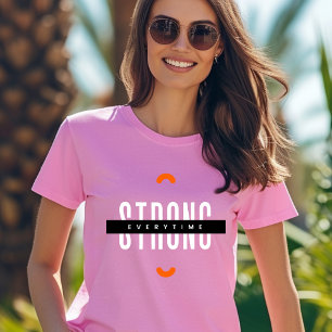 Camiseta de tipografía en blanco y negro