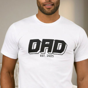 Camiseta de tipografía establecida de Papá Negro e
