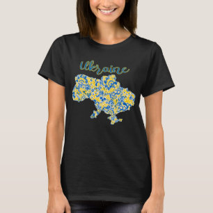 Camiseta de tipografía folklórica y ucraniana