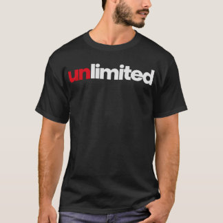 Camiseta de tipografía ilimitada