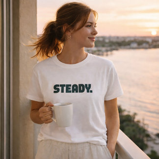 Camiseta de tipografía minimal estable