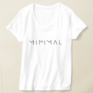 Camiseta de tipografía minimalista