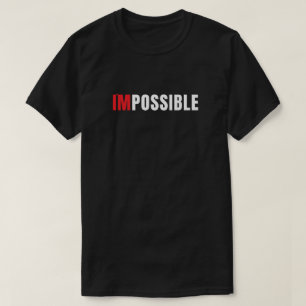 Camiseta de tipografía minimalista moderna I'm Pos