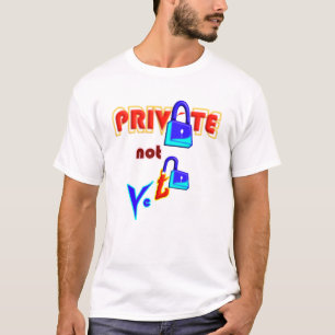 Camiseta de tipografía minimalista Private Not Yet