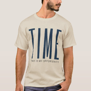 Camiseta de tipografía minimalista TIME – Motivaci