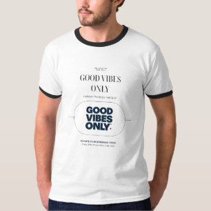 Camiseta de tipografía negrita Good Vibes Only