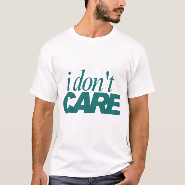 Camiseta de tipografía 'No me importa' (Anverso)