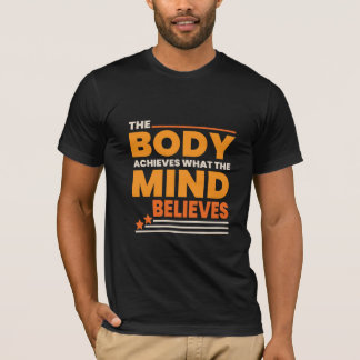 camiseta de tipografía para gimnasio y fitness