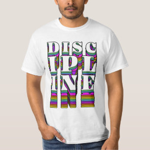 Camiseta de Tipografía Retro de Disciplina – Motiv