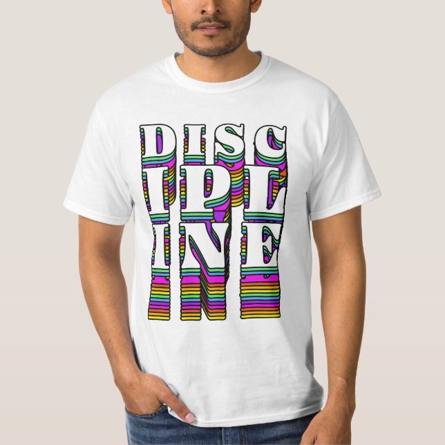 Camiseta de Tipografía Retro de Disciplina – Motiv (Anverso)