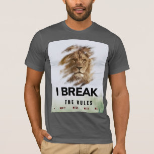 Camiseta de tipografía segura y negrita