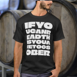 Camiseta de tipografía TooSober