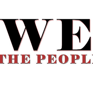 Camiseta de tipografía We The People Camiseta Pa