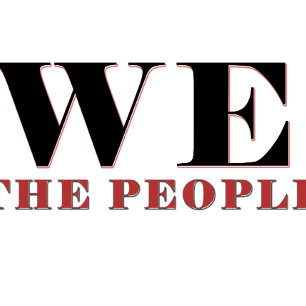Camiseta de tipografía We The People Camiseta Pa