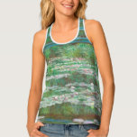 Camiseta De Tirantes Claude Monet Impresionismo<br><div class="desc">Claude Monet,  el techo del tanque "Footbridge japonés". Arte impresionista.</div>