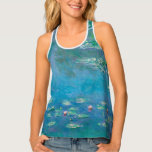 Camiseta De Tirantes Claude Monet. Lilies de agua. Impresionismo francé<br><div class="desc">Claude Monet "Water Lilies",  la cubierta del tanque.</div>