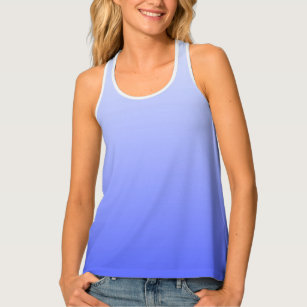 Camiseta De Tirantes Colores de gradientes blandos - azul real + tus id