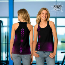 Deporte púrpura Tank de mujeres Top