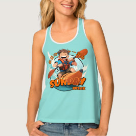 Camiseta De Tirantes Descanso del domingo | Mujeres