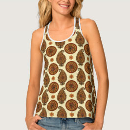 Camiseta De Tirantes diseño de allover paisley