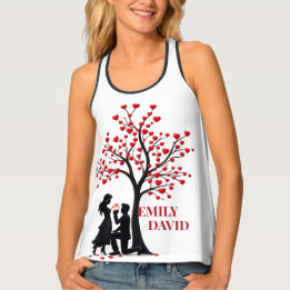 Camiseta De Tirantes Forever Us Love Tree Valentine Tank