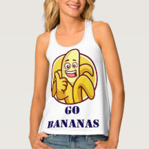 Go Bananas Fun Racerback Tank - Freefit Personaliz