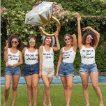 Camiseta De Tirantes Grupo de la Bridesmaid Bachelorette<br><div class="desc">¿Buscando el techo perfecto para la dama de honor? ¡No hay más que estos geniales tanques de chica! Perfecto para una despedida de soltera o para su próximo boda, estos tanques seguramente pondrán una sonrisa en la cara de cualquier novia. No sólo se ven bien, sino que también son muy...</div>